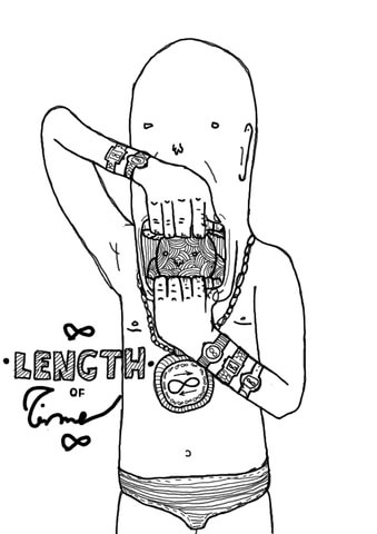 Length Of Time Coloring Page